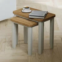 Click to view product details and reviews for Arden Grey Painted Nest Of 2 Tables. Click to view product details and reviews for Arden Grey Painted Nest Of 2 Tables.