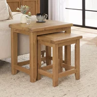 Click to view product details and reviews for Appleby Nest Of Tables Set Of 2 Petite Oak. Click to view product details and reviews for Appleby Nest Of Tables Set Of 2 Petite Oak.