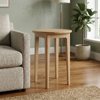 View Cotswold oak lamp table - round - natural View Cotswold oak lamp table - round - natural