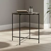 View Avila side table - small - round - brown marble View Avila side table - small - round - brown marble