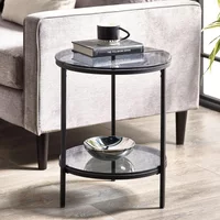Click to view product details and reviews for Chicago Lamp Table With Shelf Round Smoked Glass. Click to view product details and reviews for Chicago Lamp Table With Shelf Round Smoked Glass.