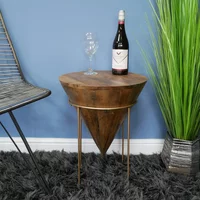 Click to view product details and reviews for Side Table Mango Wood Cone Style. Click to view product details and reviews for Side Table Mango Wood Cone Style.