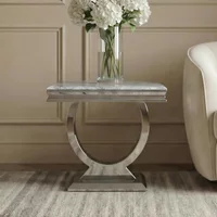 Click to view product details and reviews for Glacier Side Table Square Grey Marble Chrome. Click to view product details and reviews for Glacier Side Table Square Grey Marble Chrome.