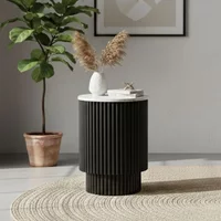 Click to view product details and reviews for Lucas Black Side Table 1 Door Round Fluted White Marble Top. Click to view product details and reviews for Lucas Black Side Table 1 Door Round Fluted White Marble Top.
