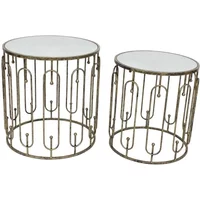 Click to view product details and reviews for Estela Side Table Antique Gold Set Of 2. Click to view product details and reviews for Estela Side Table Antique Gold Set Of 2.