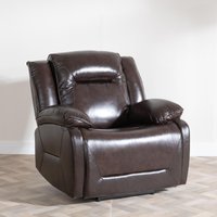 View Athena recliner armchair - dark brown leather View Athena recliner armchair - dark brown leather