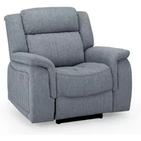 View Linden recliner armchair - grey fabric View Linden recliner armchair - grey fabric