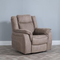 View Seville recliner armchair - brown fabric View Seville recliner armchair - brown fabric