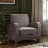 Click to view product details and reviews for Vivo Brown Faux Leather Armchair. Click to view product details and reviews for Vivo Brown Faux Leather Armchair.