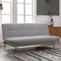 Click to view product details and reviews for Ashley Grey Fabric Click Clack Sofa Bed 2 Seater. Click to view product details and reviews for Ashley Grey Fabric Click Clack Sofa Bed 2 Seater.
