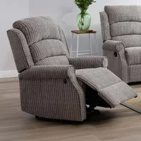 View Windsor recliner armchair - latte fabric View Windsor recliner armchair - latte fabric