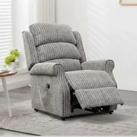 View Windsor lift and tilt electric recliner armchair - latte fabric View Windsor lift and tilt electric recliner armchair - latte fabric