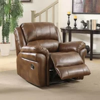 View Farnham recliner armchair - tan leather View Farnham recliner armchair - tan leather