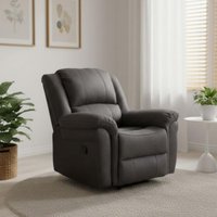 View Gloucester recliner armchair - dark grey fabric View Gloucester recliner armchair - dark grey fabric