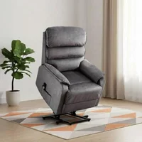 View Savoy lift and tilt electric recliner armchair - grey fabric View Savoy lift and tilt electric recliner armchair - grey fabric