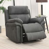 View Richmond recliner armchair - grey fabric View Richmond recliner armchair - grey fabric