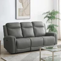 Click to view product details and reviews for Henley Electric Recliner Sofa Grey Leather 3 Seater. Click to view product details and reviews for Henley Electric Recliner Sofa Grey Leather 3 Seater.