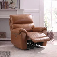 View Rocco armchair - power recliner - saddle leather View Rocco armchair - power recliner - saddle leather