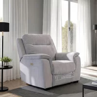 View Havana armchair - electric recliner - silver grey fabric View Havana armchair - electric recliner - silver grey fabric