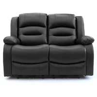 Click to view product details and reviews for Alva Electric Recliner Sofa Black Faux Leather 2 Seater. Click to view product details and reviews for Alva Electric Recliner Sofa Black Faux Leather 2 Seater.