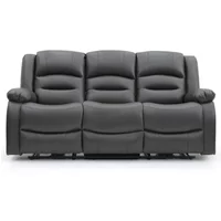 Click to view product details and reviews for Alva Electric Recliner Sofa Grey Faux Leather 3 Seater. Click to view product details and reviews for Alva Electric Recliner Sofa Grey Faux Leather 3 Seater.