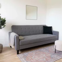 Click to view product details and reviews for Milton Click Clack Sofa Bed Dark Grey Fabric Black Legs. Click to view product details and reviews for Milton Click Clack Sofa Bed Dark Grey Fabric Black Legs.