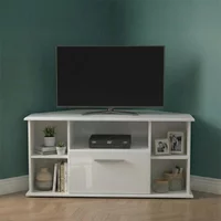 View Knightsbridge tv unit - 115cm - corner - white gloss View Knightsbridge tv unit - 115cm - corner - white gloss