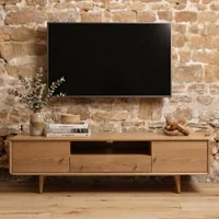 Click to view product details and reviews for Jenson Oak Media Unit 170cm. Click to view product details and reviews for Jenson Oak Media Unit 170cm.