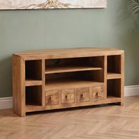 View Dakota tv unit - corner - 110cm - light mango wood View Dakota tv unit - corner - 110cm - light mango wood