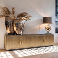 View Ironville brass ribbed extra large tv unit View Ironville brass ribbed extra large tv unit