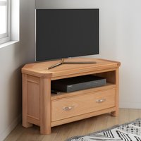 View Clarion tv unit - 1 drawer - corner - oak View Clarion tv unit - 1 drawer - corner - oak