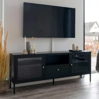 Click to view product details and reviews for Dalby Tv Unit Storage Metal Black. Click to view product details and reviews for Dalby Tv Unit Storage Metal Black.