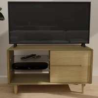 View Scandic tv unit - 2 drawer - small - oak View Scandic tv unit - 2 drawer - small - oak