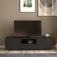 Click to view product details and reviews for Media Tv Unit 2 Door 1 Drawer 1472cm Storage Black. Click to view product details and reviews for Media Tv Unit 2 Door 1 Drawer 1472cm Storage Black.