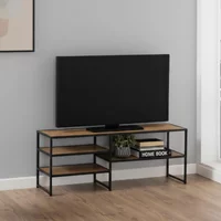 Click to view product details and reviews for Seaford Tv Unit 120cm Oak And Black Metal. Click to view product details and reviews for Seaford Tv Unit 120cm Oak And Black Metal.