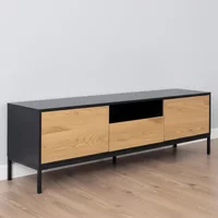 Click to view product details and reviews for Seaford Tv Unit 2 Drawer Storage Oak And Black Metal. Click to view product details and reviews for Seaford Tv Unit 2 Drawer Storage Oak And Black Metal.