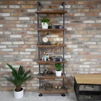 Click to view product details and reviews for Shelves Black Metal Pipe 6 Wooden Wall Shelves. Click to view product details and reviews for Shelves Black Metal Pipe 6 Wooden Wall Shelves.