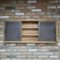 Click to view product details and reviews for Wall Unit 2 Door Fir Wood And Metal. Click to view product details and reviews for Wall Unit 2 Door Fir Wood And Metal.