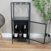 Click to view product details and reviews for Wine Cabinet Black Metal 1 Door. Click to view product details and reviews for Wine Cabinet Black Metal 1 Door.