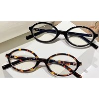 Retro Oval Shaped 0-Degree Anti Blue Light Glasses - 2 Colours!