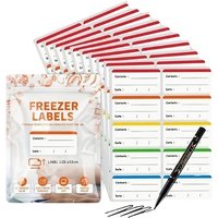 100-Piece Coloured Food Storage Label Stickers