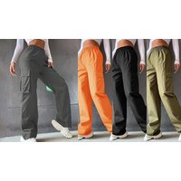 Women's Wide-Leg Cargo Trousers - 9 Colours & 4 Sizes