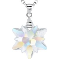 Premium Snowflake Necklace Made with Swarovski Crystal