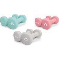 Gymcline 3 Pairs of Assorted Dumbbells with Case - 6kg Total!