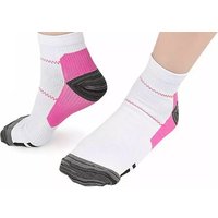 3 or 6 Pairs of Plantar Fasciitis Support Compression Socks - 3 Colours, 2 Sizes