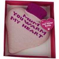 1L Heart Shaped Hot Water Bottle for Mum - 2 Styles