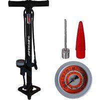 Dunlop Bicycle Floor Pump with Analogue Gauge