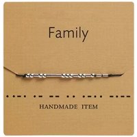 Adjustable Inspirational Morse Code Bracelet - 9 Options