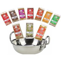 12 or 14-Piece Indian Spices & Kadai Set!