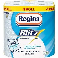 4 to 24-Pack of 3 Ply Regina Blitz Kitchen Roll
